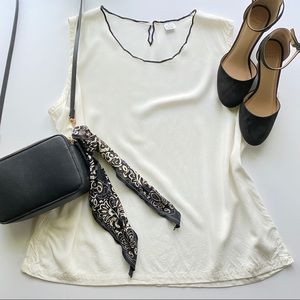 Simple White Boxy Tank